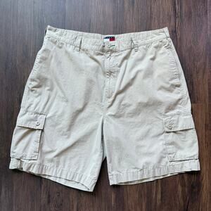 Vintage Tommy Hilfiger Cargo Shorts Khaki Beige Men’s Size 38